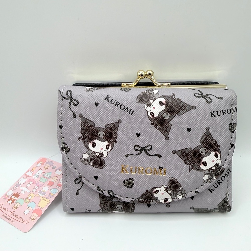 Kuromi wallet Lolita midnight Merokuro Sanrio jirai ryosan card Black Bow Japan